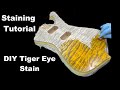 Guitar Stain Tutorial - Tigers Eye on an Iceman