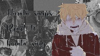 || Hinata's simps reacts to him singing || ( READ DESC.)