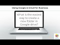 What is the easiest way to create a new Google Drive Folder in Gmail or Google Workspace?