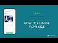 How to Change Font size - Oppo [Android 11 - ColorOS 11]