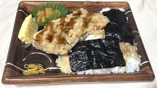 オリジン弁当のチキンタツタのり弁当食べてみた。 ぬふふの写真と動画　Chicken Tatsuta Nori Bento ORIGIN-BENTO