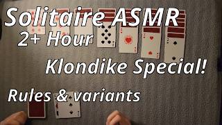 (ASMR) Classic Klondike solitaire with variants (Thumb and Pouch, Gold Rush, Whitehead)