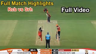 FULL HIGHLIGHTS RCB VS SRH 3RD MATCH, IPL 2020, SRH vs RCB Live Cricket match today