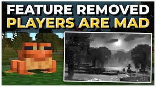Players Are Mad MOJANG REMOVED THIS FEATURE! | The Minecraft Wild Update