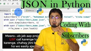 #23 JSON Module in Python | Java Script Object Notation | AI Series Hindi/Urdu