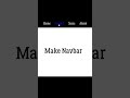 How to create Navbar || CSS and HTML || Coding Short