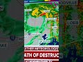 3 confirmed tornadoes in east Texas Hurricane beryl #tornado