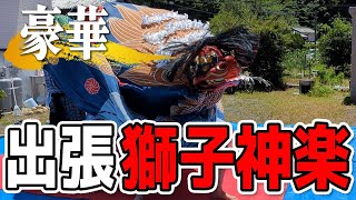 太田地区の夏祭りでは神楽がお家までやってきます（和歌山県那智勝浦町）