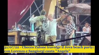 31/07/22 - Checco Zalone travolge il Jova beach party: con Lorenzo e Sangiorgi canta "Angela"
