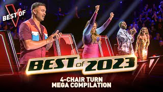 TWO HOURS of 2023’s Greatest 4-CHAIR TURNS on The Voice | Best of 2023
