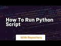 how to run python script