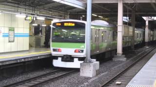 山手線　E231系外回り　上野駅発車　2014年3月25日