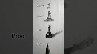 how to draw a Chess piece 😱🔥#art #youtubeshorts #shorts #@ArtwithBir_9 #viral