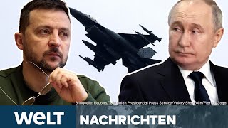 F16 FÜR UKRAINE: Putin zieht rote Linie! Selenskyj pocht weiter auf mehr Luftabwehr | WELT Stream