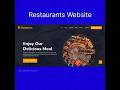 Restaurant website with HTML,CSS & JAVASCRIPT | Restaurant website with reactjs | Restaurant website