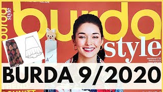 BURDA 9/2020 Germany Sewing Magazine Browsethrough | Preview + Commentary + Sewing Plans