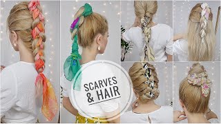 6-SCARF HAIRSTYLES FOR SUMMER 2020 ❤️ BANDANA HAIRSTYLES