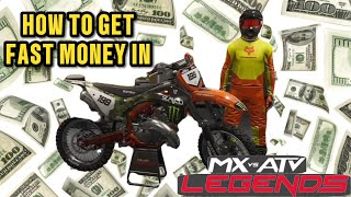 How to get fast money in mx vs atv legends