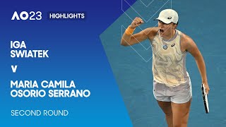 Iga Swiatek v Maria Camila Osorio Serrano Highlights | Australian Open 2023 Second Round