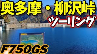 〔F750GS〕晩秋の奥多摩・柳沢峠ソロツーリング