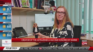 Creator of AstraZeneca vaccine honored by Barbie