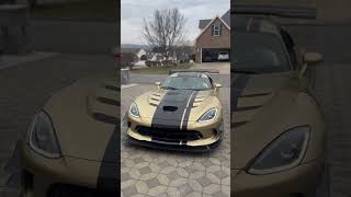 Metallic Gold 2017 Dodge Viper GTC ACR Extreme