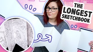 The LONGEST ART I've Ever Made? - Accordion Sketchbook Part 1