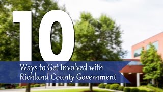 10 Ways to Get Involved with Richland County Government