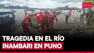 Al menos ocho personas, entre ellos dos menores, mueren tras naufragio de canoa en el río Inambari