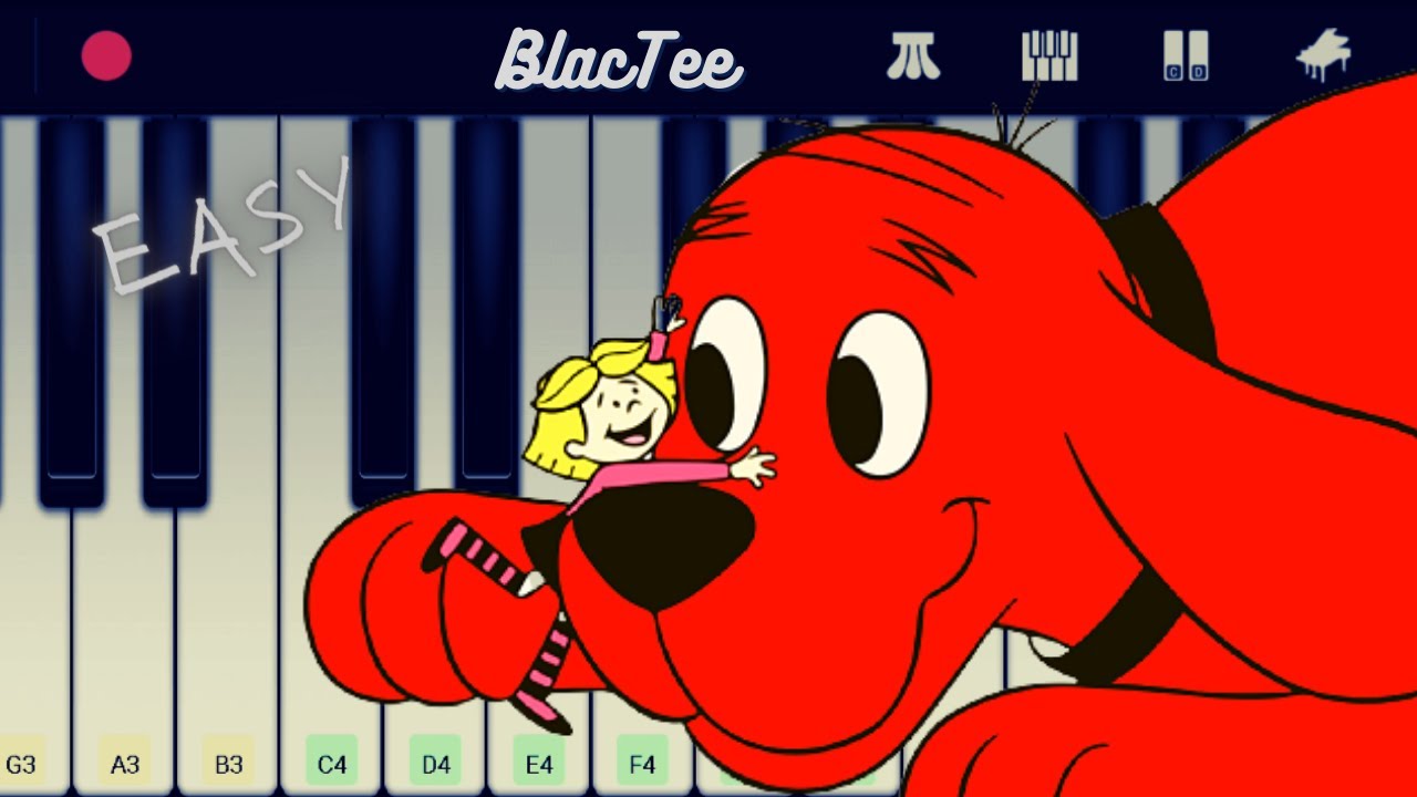 Clifford The Big Red Dog - Theme Song | EASY Piano Tutorial - YouTube