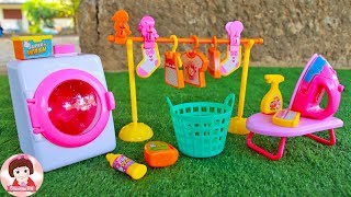 แกะรีวิวของเล่นเครื่องซักผ้า ตุ๊กตาบาร์บี้ ละครบาร์บี้ บ้านบาร์บี้ Barbie Toys