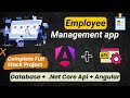 Build a Full-Stack Employee Management App 🚀 | SQL Db + .NET Core API + Angular Complete Project