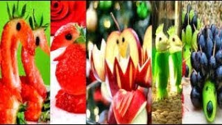 5 BEAUTIFUL FOOD CARVING AND CUTTING FRUITS LIKE A PRO
