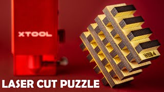 WEB 4 puzzle cut on xTool D1 PRO 20W