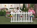 Plow & Hearth Umbrella Planter with Faux Plants on QVC