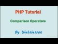 Comparison Operators - PHP Beginner Tutorial