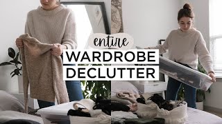 Entire WARDROBE DECLUTTER + Switch Over | Getting Out My Winter Clothes