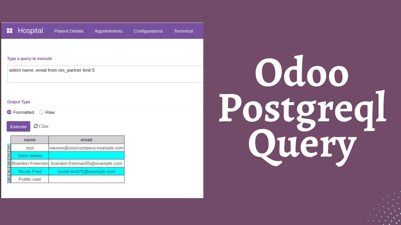 Basics Of PostgreSQL Query || Odoo Queries || PSQL Insert, Update ...