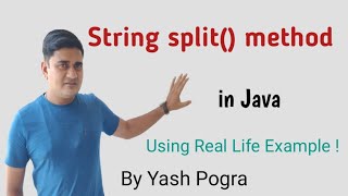 Java String split() method | Java split String by space | java split method examples