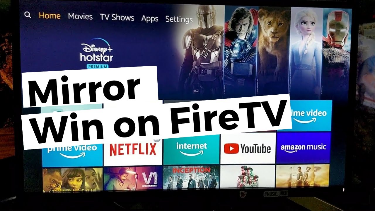 Mirror Windows 10 PC To Amazon Fire TV Stick Without MIRACAST - YouTube