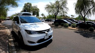 Autonomous Taxi Pickup, Waymo at Walmart, 3460 W Chandler Blvd, Chandler, Arizona, 22 June GX011779