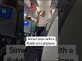 rabbi nosson neuberger entertaining a delayed plane with a game of simon says