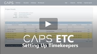CAPS ETC: Setting Up Timekeepers