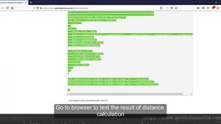 Distance calculator sample code in PHP