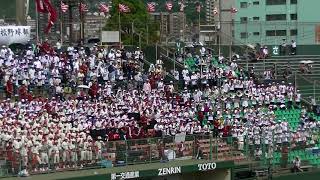 福大大濠「サザエさんのテーマ」（20180722全国高校野球南福岡大会準決勝）