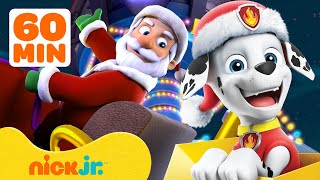 PAW Patrol Pups Rescue Santa Claus! w/ Marshall, Chase & Skye | 1 Hour Compilation | Nick Jr.