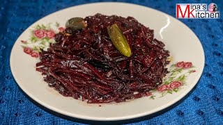 beetroot bhaja | বিটকপি ভাজা | beet bhaja recipe