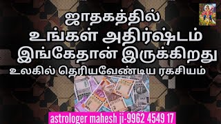 ஜாதகத்தில் அதிர்ஷ்டம்