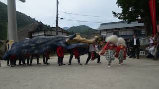 2023五箇山こきりこ祭りより　奉納 獅子舞