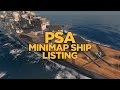 World of Warships - PSA Minimap Ship Listing